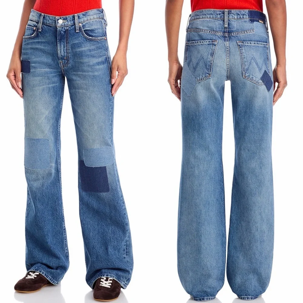 MOTHER The Bookie  Heel Jeans in Ironing Things Out⭐️RARE ⭐️28 Retail $348 - Picture 2 of 16
